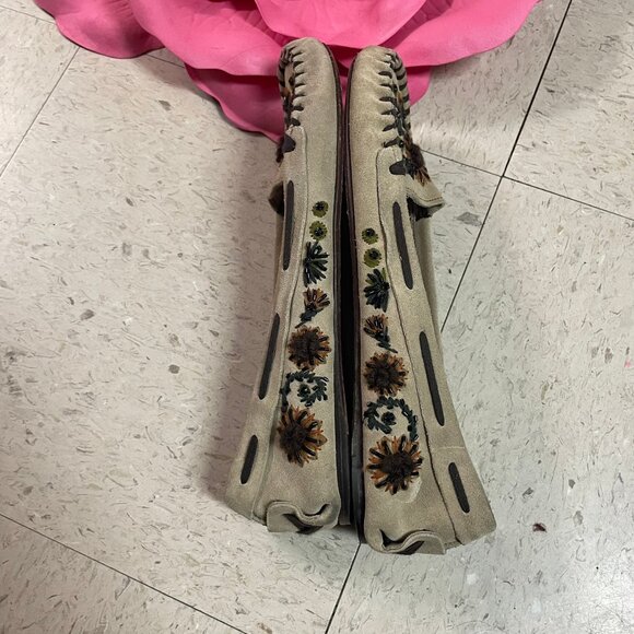 Miu Miu Beige and Brown Moccasins - Picture 7 of 16